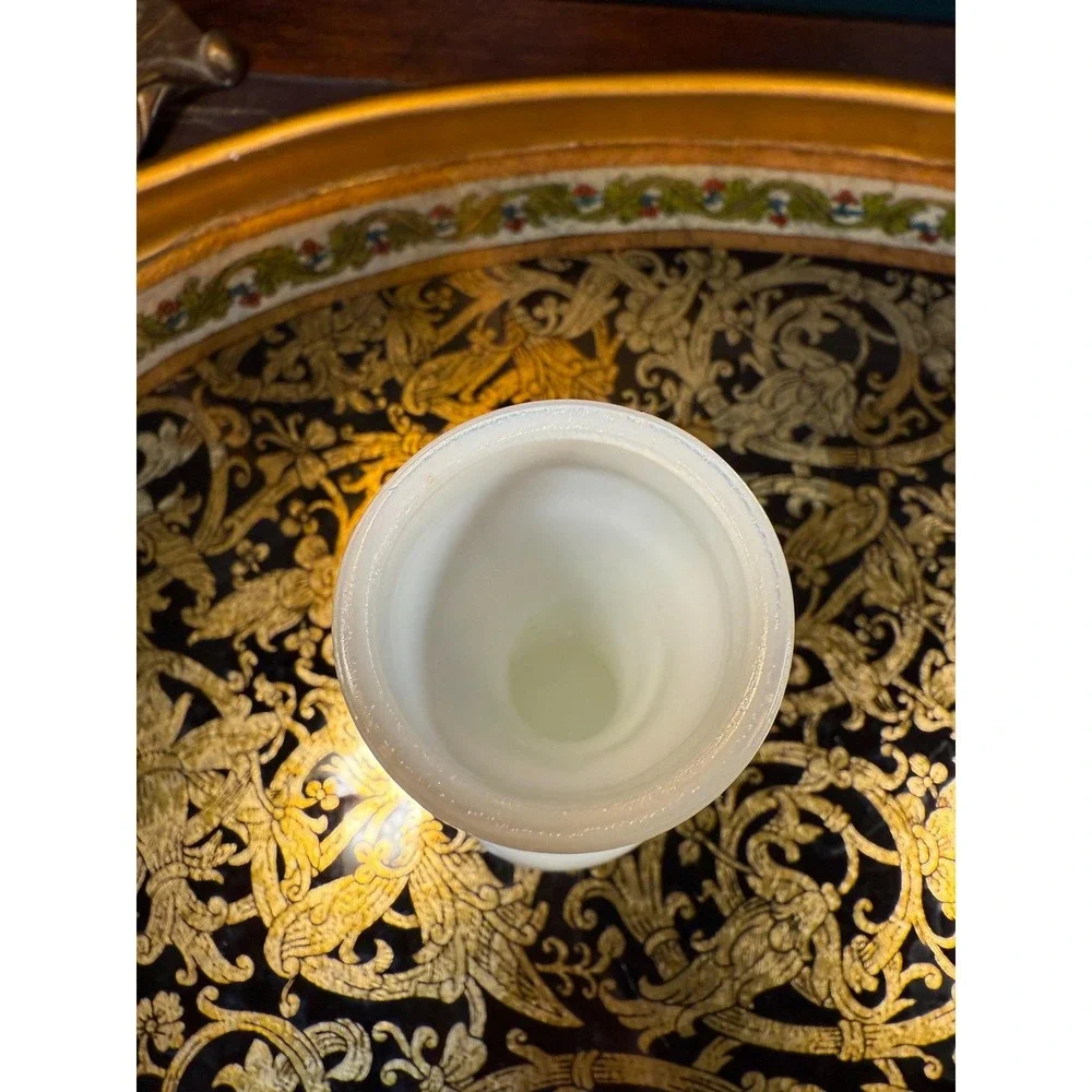 Vintage Randall‎ Milk Glass Bud Vase: Mid-Century Modern Decor